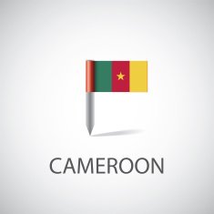 cameroon flag pin