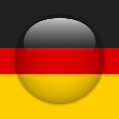 Germany Flag Glossy Button N2