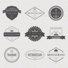 Brand and logo design old tavern badge