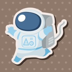 Space astronaut theme elements N43