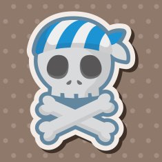 pirate skull theme elements N3