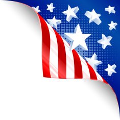 Page Curl - American Flag