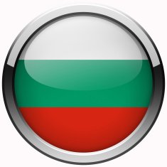 bulgaria flag gel metal button