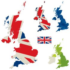 UK Flag And Map N2