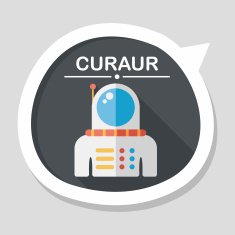 Space Astronaut flat icon with long shadow eps10 N66