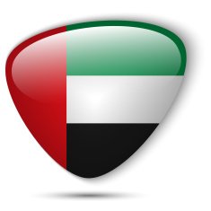 Emirates Flag Glossy Button