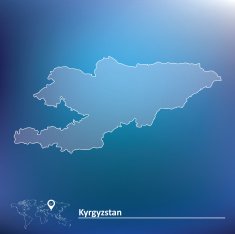 Map of Kyrgyzstan