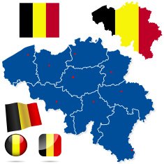 Belgium vector set