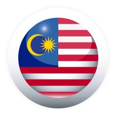 Malaysia Flag Button (Icon)