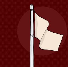 Blank Flag Over Brown