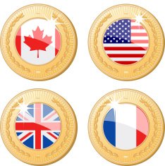 World flag medals