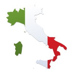 Italy Flag Map N5