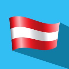 austria flag vector icon