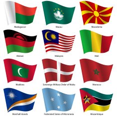 Set Flags of world sovereign states N32