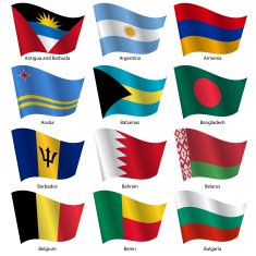 Set Flags of world sovereign states N33