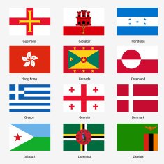 Set Flags of world sovereign states N38