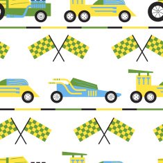 Pattern with powerful sports cars