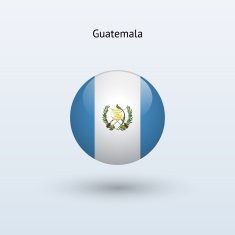 Round flag of Guatemala