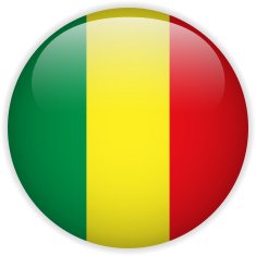 Mali Flag Glossy Button N2