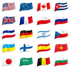 Set of world flags icons N2