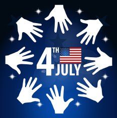 American Flag for Independence Day Vector illustration N11