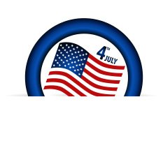 American Flag for Independence Day Vector illustration N15