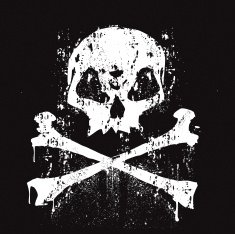 Grunge jolly roger free image download