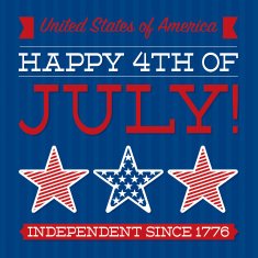Independence Day card in vector format N6