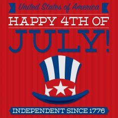 Independence Day card in vector format N7