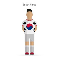 South Korea football player Soccer uniform