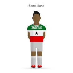 Somaliland football player Soccer uniform