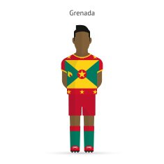 Grenada football player Soccer uniform