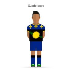 Guadeloupe football player Soccer uniform
