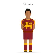 Sri Lanka football player Soccer uniform