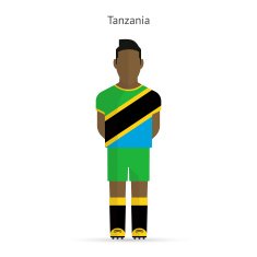 Tanzania football player Soccer uniform