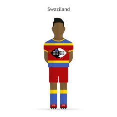 Swaziland football player Soccer uniform