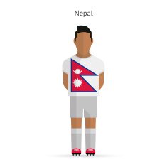 Nepal football player Soccer uniform