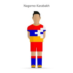 Nagorno-Karabakh football player Soccer uniform