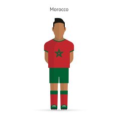 Morocco football player Soccer uniform