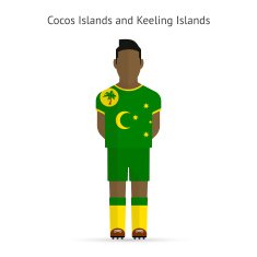 Cocos and Keeling Islands football player Soccer uniform