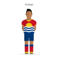 Kiribati football player Soccer uniform
