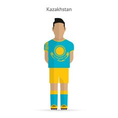 Kazakhstan football player Soccer uniform