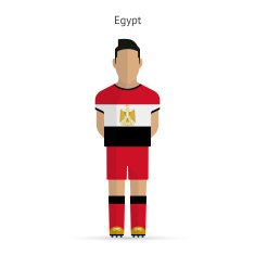 Egypt football player Soccer uniform