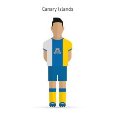 Canary Islands football player Soccer uniform