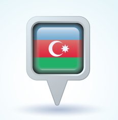 Flag of Azerbaijan vector illustration N11