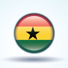 Flag of Ghana vector illustration N10
