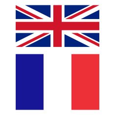 Flag of United Kingdom and France N2