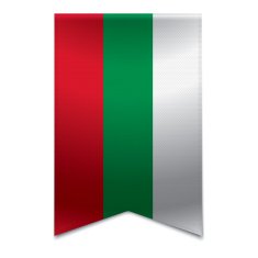 Ribbon banner - bulgarian flag