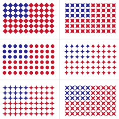 U S FLAG OF THE SHAPES