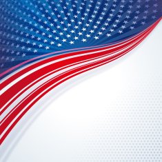 Independence Day background Wave and stars